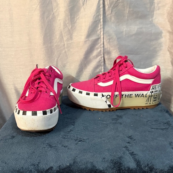 Vans Shoes - Vans Women's Bold Pink Platform Sneakers